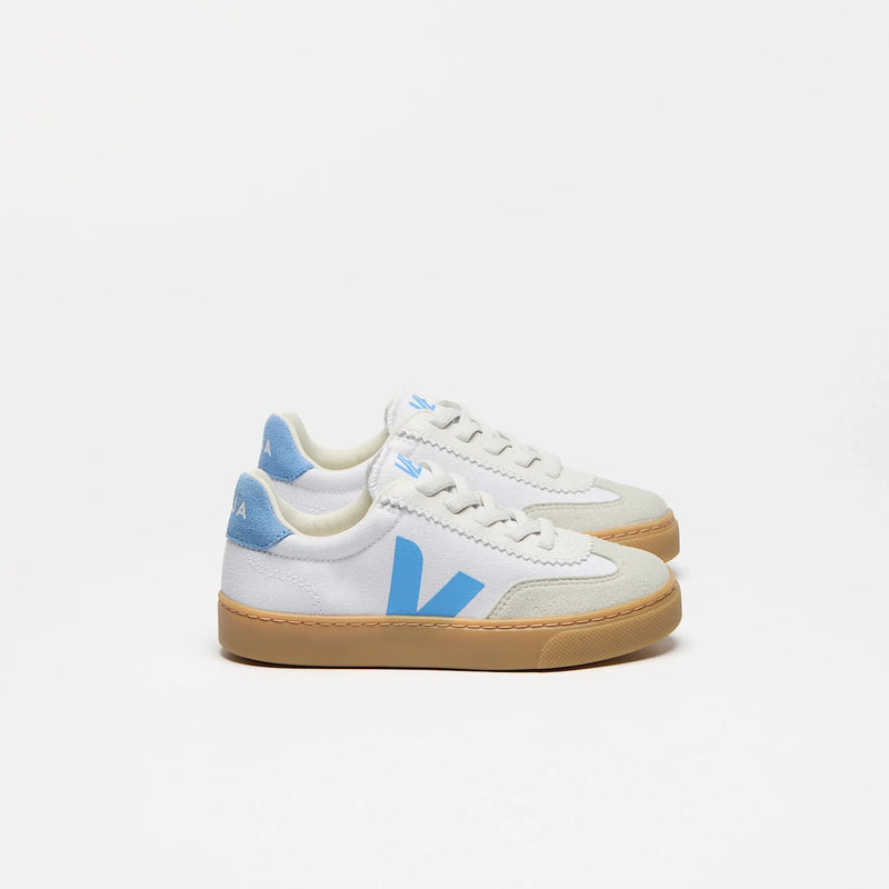 veja-sneakers-Small Volley WHITE AQUA