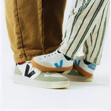 veja-sneakers-Small Volley WHITE AQUA