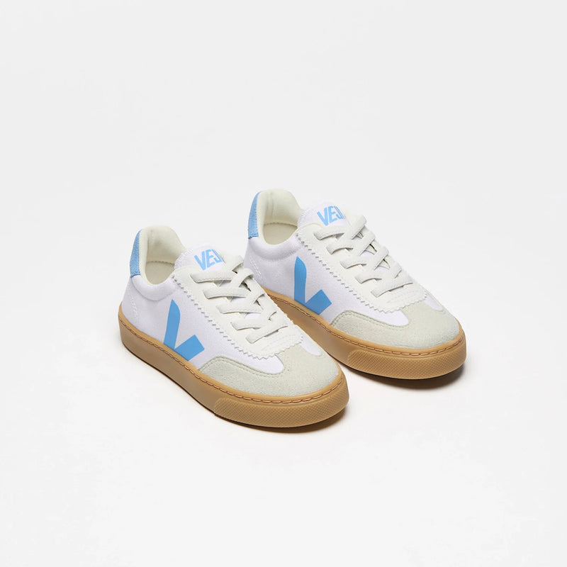 veja-sneakers-Small Volley WHITE AQUA