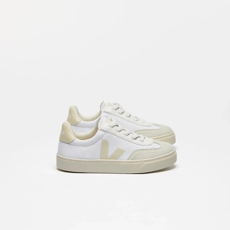 veja-sneakers-Small Volley WHITE CALCAIRE