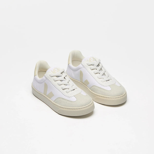 veja-sneakers-Small Volley WHITE CALCAIRE