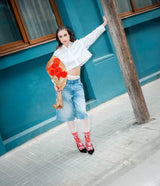 Socks, Adults, Flat, Daisy