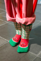 Socks, Kids, Fresh Melon