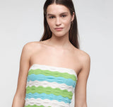 Soft Knit Textured Cami - Juicy Apple Stripe
