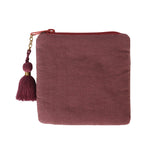 Square Wallet Smiley Burgundy
