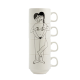 Stackable Mugs Faces Everywhere (Set 4)