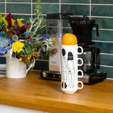 Stackable Mugs Naked Couple Back (Set 4)