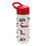 Stainless steel bottle with push button lid 500ml - Sunny Sausage 