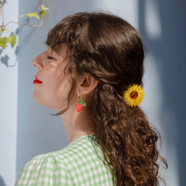 Sunflower hair claw