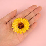 Sunflower hair claw