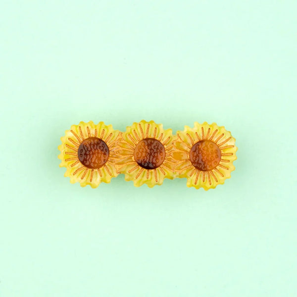 Sunflower hair clip