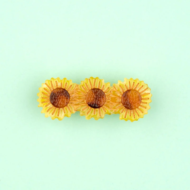 Sunflower hair clip