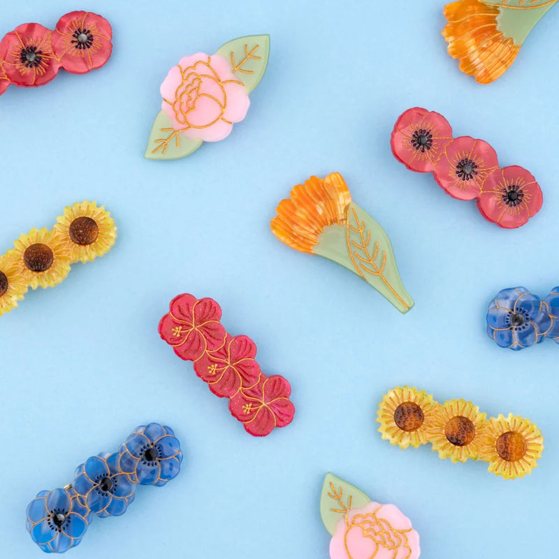 Sunflower hair clip