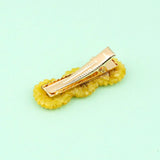 Sunflower hair clip