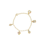 Sunlight Goldplated Bracelet Charms Multi