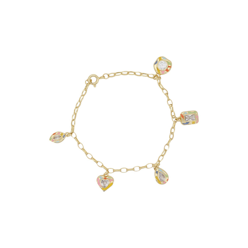 Sunlight Goldplated Bracelet Charms Multi