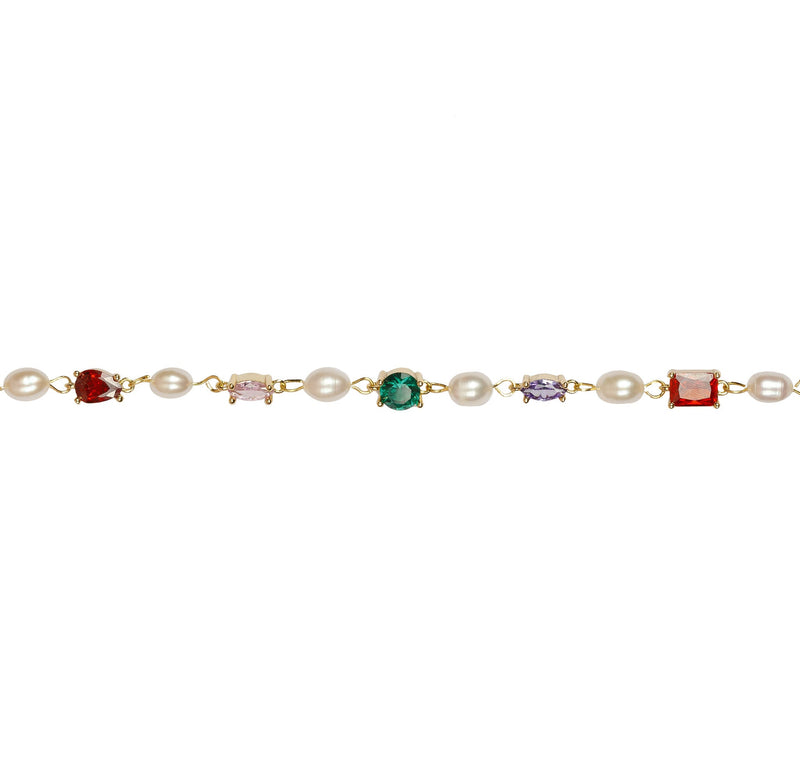 Sunlight Goldplated Bracelet Pearls
Charms Multi