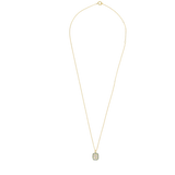 Sunlight Goldplated Necklace Charm Green Blauw