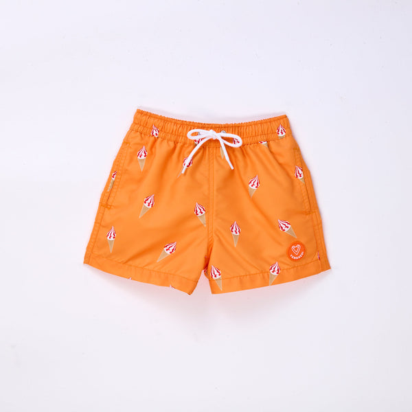 Swim Boy Shorts  - Cremeux Orange