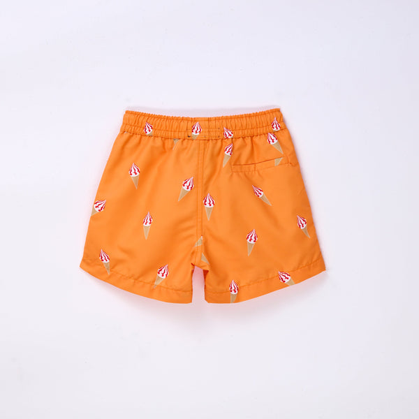 Swim Boy Shorts  - Cremeux Orange
