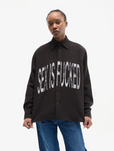 S*x is ** LS Shirt - Check