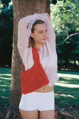 THE FOUNTAIN CROCHET BAG - RUBY