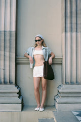 THE ROSE CROCHET BAG - WOOD