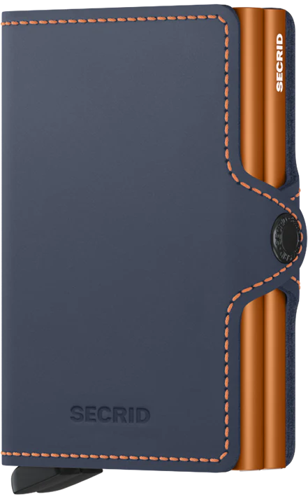 SECRID Twinwallet Matte Night Blue Orange