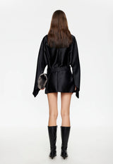 TOUCH MINI DRESS - NOIR