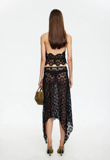 TROPHY MIDI SKIRT - NOIR