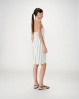 
Tailored V-neck open-back vest rayure Winika