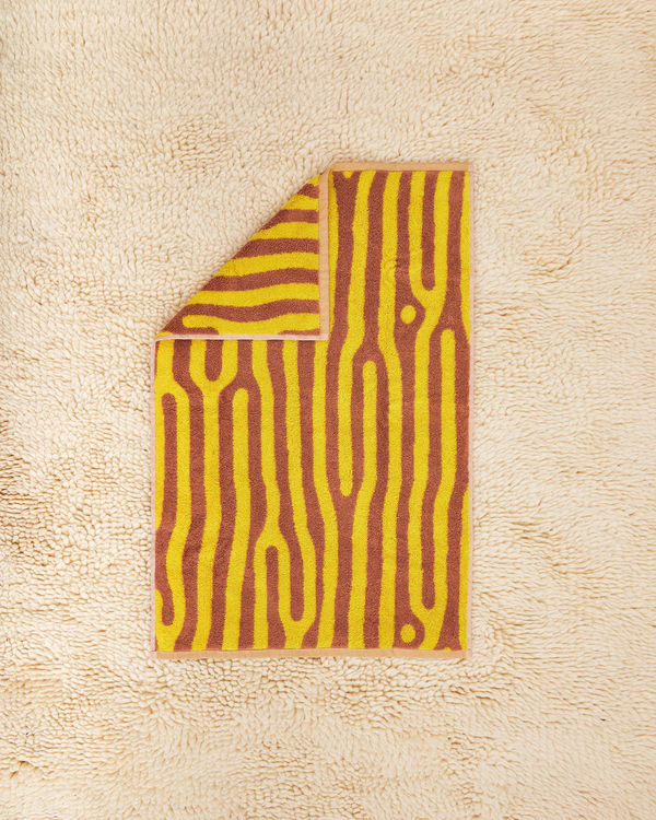 Terra Pattern Towels - Oak hand towel