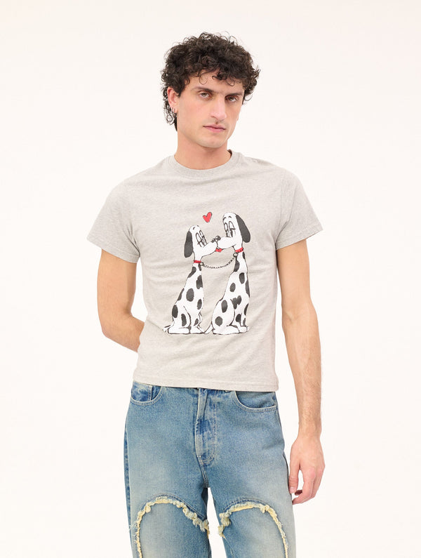 The Pooch Smooch T-shirts : Melange Grey