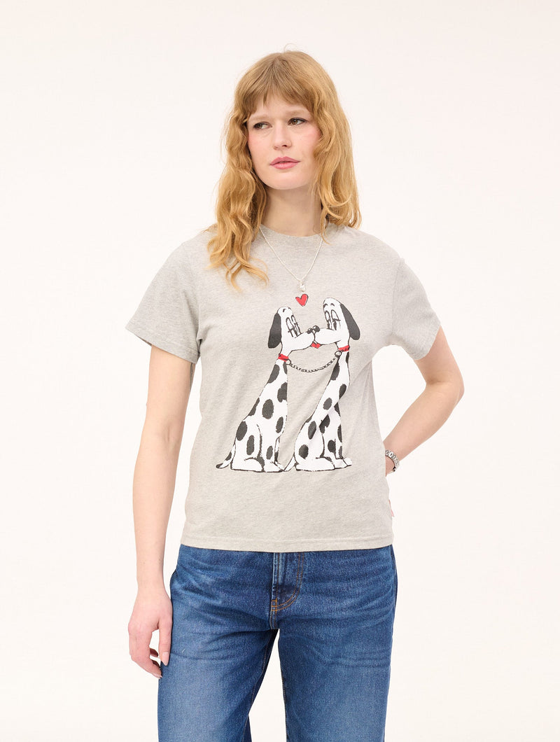 The Pooch Smooch T-shirts : Melange Grey