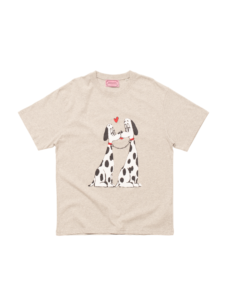 The Pooch Smooch T-shirts : Melange Grey