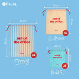 Travel bags "out of the office" pack of 3