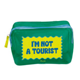 Travel toilet bag "i´m not a tourist"