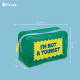 Travel toilet bag "i´m not a tourist"