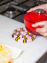Trivet Snake Pink