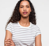 True Heavy Mini Tee - Steamy Stripe