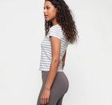 True Heavy Mini Tee - Steamy Stripe