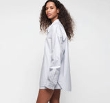 True Relaxed Poplin Shirt - Bubble Bath Stripes