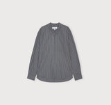 True Relaxed Poplin Shirt - Pavement Stripe