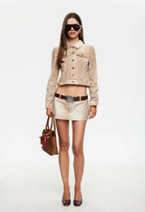 UPTOWN DENIM JACKET - FAWN
