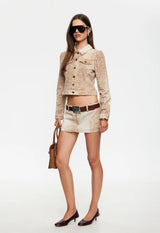 UPTOWN DENIM JACKET - FAWN