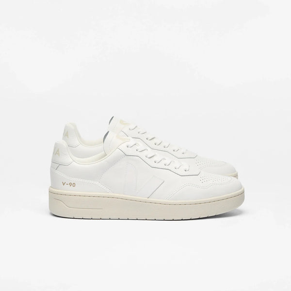 veja-sneakers-V-90 LEATHER EXTRA-WHITE