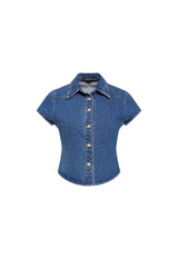 VARSITY BLUES TEE - MID BLUE