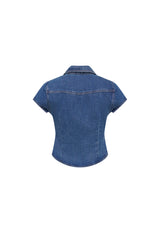 VARSITY BLUES TEE - MID BLUE