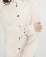 Boxy long-sleeve denim jacket ecru Vinnie