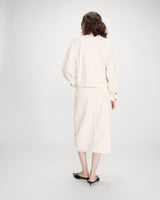 Boxy long-sleeve denim jacket ecru Vinnie